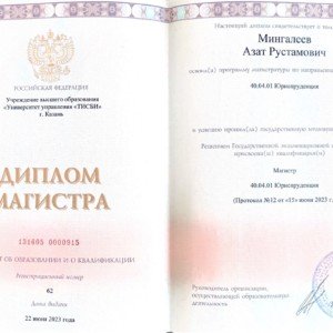 диплом Азат Мингалеев